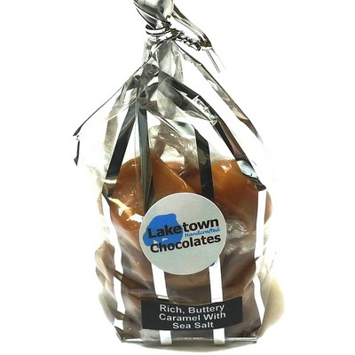 8 Piece Twist Wrapped Sea Salt Caramel Squares Bag