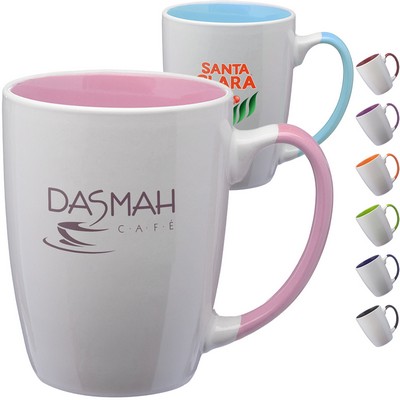 12 oz Two-Tone Coffee Mug w/ Custom Imprint