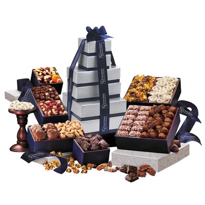 Silver & Navy Executive Gourmet Tower
