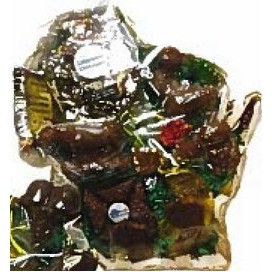 Large Wisconsin State Shaped Wooden Gift Basket