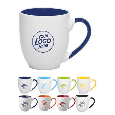 Two-Tone Personalized Bistro Mugs - 16 oz