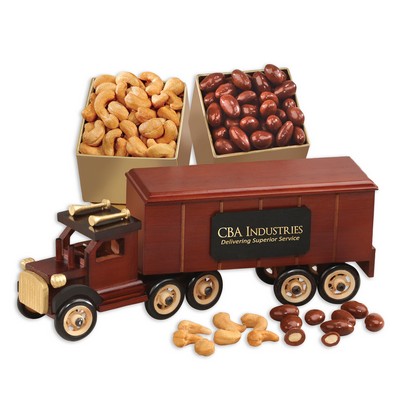 Classic Eighteen Wheeler with Fancy Cashews & Chocolate Almonds