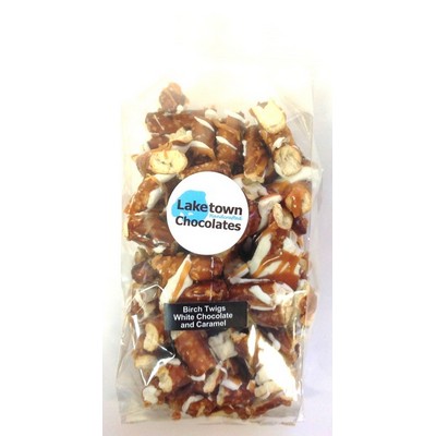 White Chocolate/Caramel Birch Twigs Pretzel Pieces